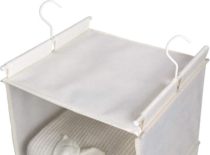 MAX Houser 4-Shelf Hanging Closet Organizer, Space Saver, Cloth Hanging Shelves
