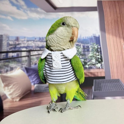 Hahn's Macaw Bird Diaper Flight Suit Summer Clothes Cosplay Photo Prop for Parrots Lovebird Parakeet Cockatiel Small Animals Apparel (with Diaper)