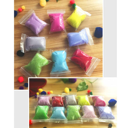 Needle Felt Wool-25 Colors Wool Fibre Roving for DIY Felting Wool Projects 3g/Color