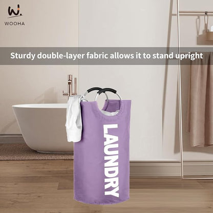 WOOHA Laundry Basket, Laundry Hamper, Collapsible Folding Clothes Hamper