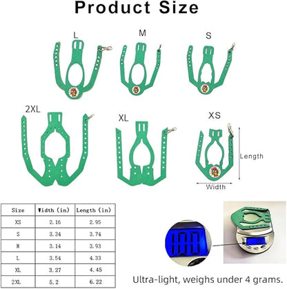 Adjustable Bird Harness & Leash Set for Small Birds,FitsBudgie,Parakeets, Conures, Cockatiels,Green Cheek,Quaker Parrots(Green, 2XL) Z6350-14