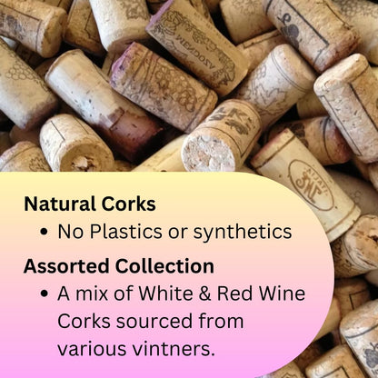 Jelinek Cork Assorted Recycled Natural Wine Corks - 100 Count