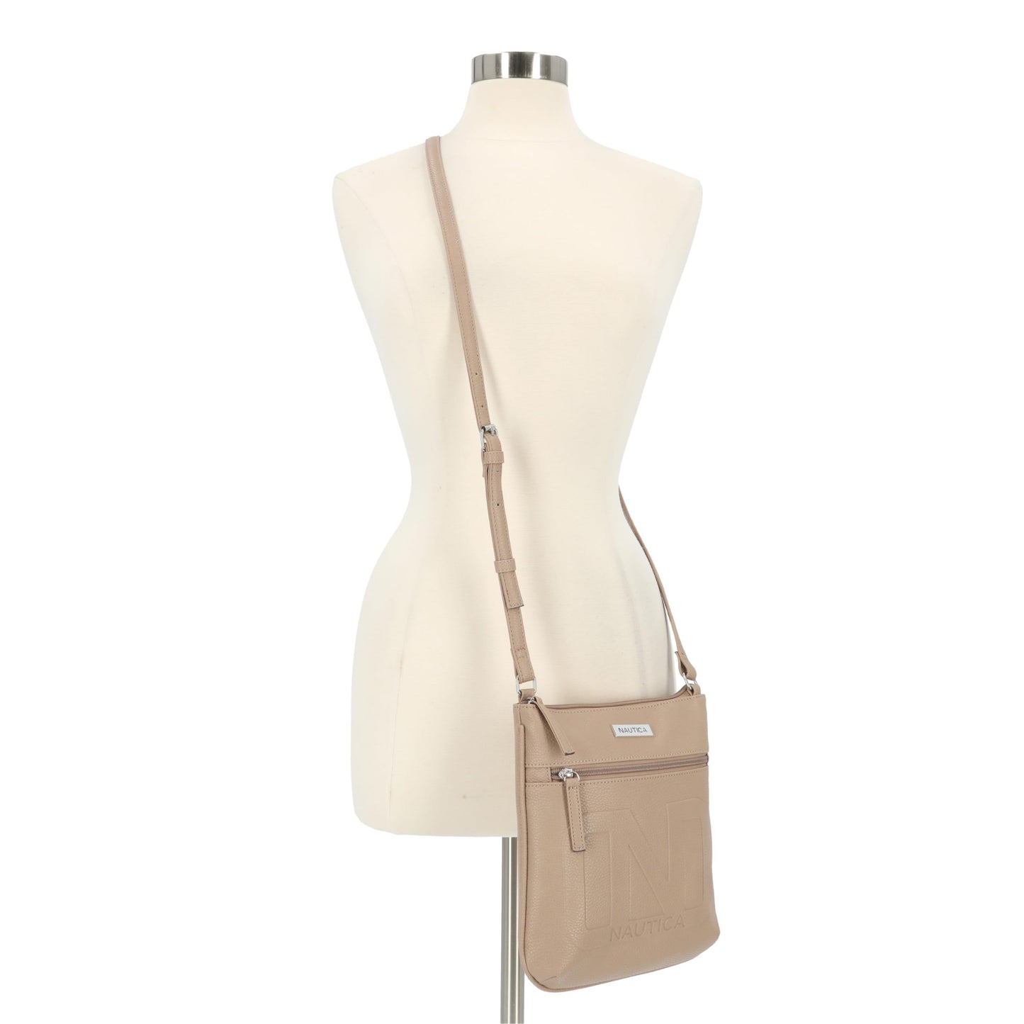 Nautica Lakeside Signature Jaquard North South Crossbody Bag