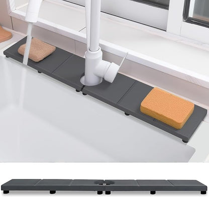 Fast Drying Faucet Mat for Kitchen Sink, Water Absorbent Diatomite Stone Sink