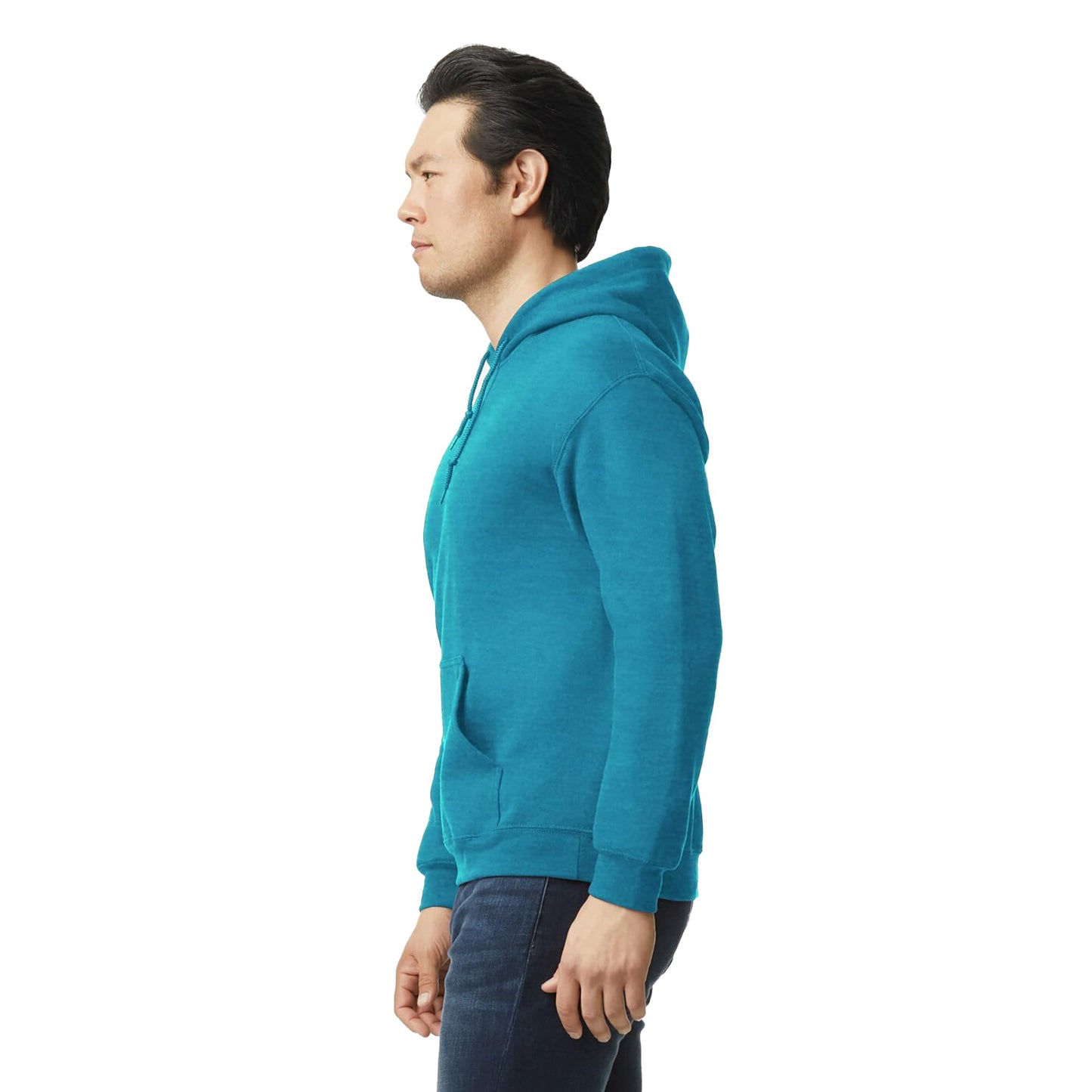 Gildan Adult Fleece Hoodie Sweatshirt, Style G18500, Multipack, Antique Sapphire (1-Pack), Small