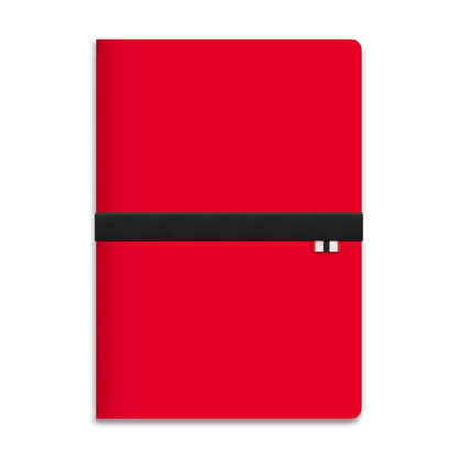Hunter - Rambler Refillable Notebook, 8.6” X 6” Book with 3 A5 Booklets, 80 Pages Each of Lined Paper, Dot Grid, & Blank Pages for Drawing or Journaling, Elastic Band & Inside Pocket, Hunter Red