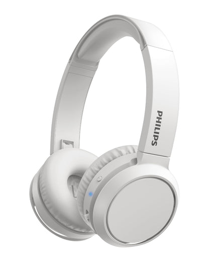 Philips H4205 On-Ear Wireless Headphones with 32mm Drivers & BASS Boost on-Demand, White