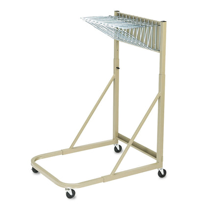 Safco 5026 Mobile Stand, Store Large Documents, Plans, Blueprints, CAD Drawings and More, 4 Rolling Caster Wheels, Tropic Sand
