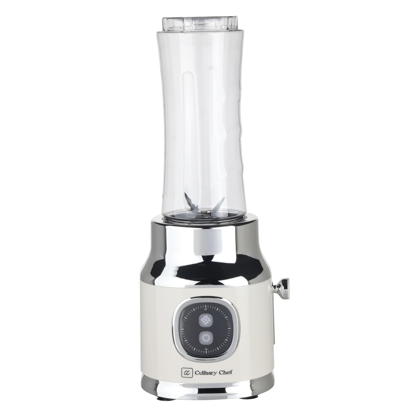 CULINARY CHEF Retro Smoothie Maker Personal Blender with Mason Jar, Perfect for Shakes and Smoothies, Countertop, Dishwasher Safe, BPA-Free, High Power 300W, Black