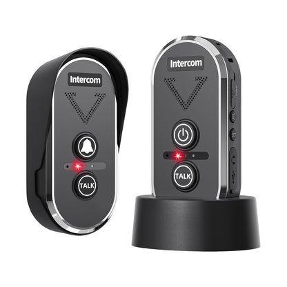 PANDAR Wireless Doorbell with Speaker Voice Intercom,Two Way Talk Intercom with 3 Channel, 3 Level Volume,4900ft Long Range,Battery Operated Wireless Intercoms for Home Office Classroom Cafe