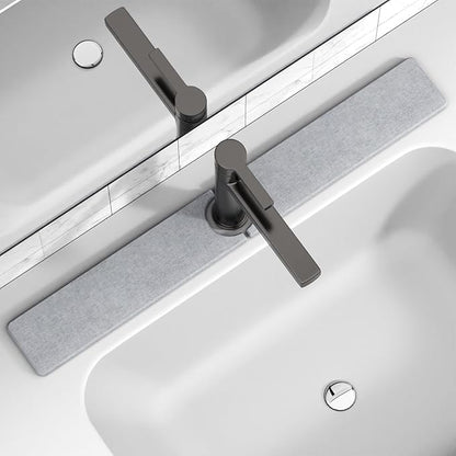 30" x 4" Stone Faucet Mat for Kitchen Sink, Quick Drying Diatomite Sink Tray