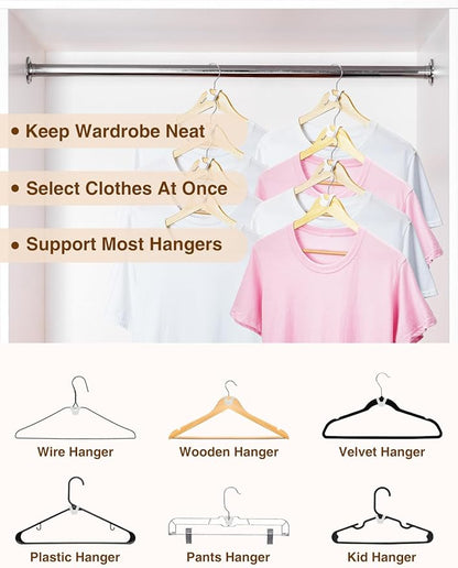 Smartor Clothes Hanger Connector Hooks 30 Pack, Closet Storage and Organization