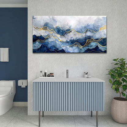 FUHAIHUA Abstract Ink Paintings Canvas Decor For Bedroom Wall Art For Living Room Office Decorations Minimalism Pictures Canvas Prints Artwork Ready to Hang Modern Home Decor 20"X40"