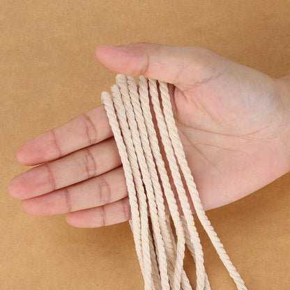 Macrame Cord 4mm x 328Yards(984Feet),Natural Cotton Macrame Rope - 3 Strands Twisted Macrame Cotton Cord for Wall Hanging, Plant Hangers, Crafts, Gift Wrapping and Wedding Decorations