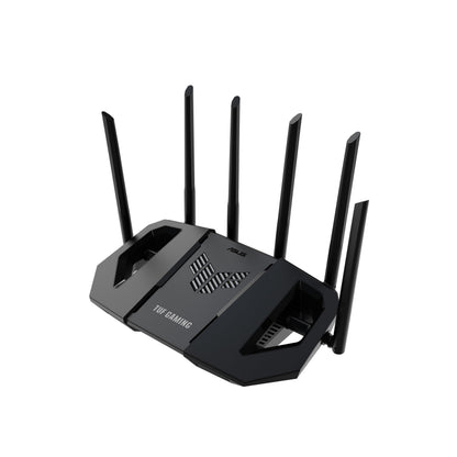 ASUS TUF Gaming BE6500 WiFi 7 Router - Dual-Band, Up to 6.5 Gbps Wireless, Game Accelerator, Multi-Link Operation (MLO), (x4) 2.5GbE Ports, Mesh + VPN Compatible, & Subscription-Free Network Security