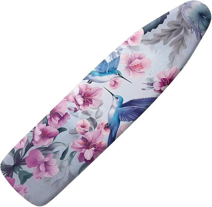 Hummingbird Floral Ironing Board Cover Elastic Edge, Heavy Duty Iron Pad Covers