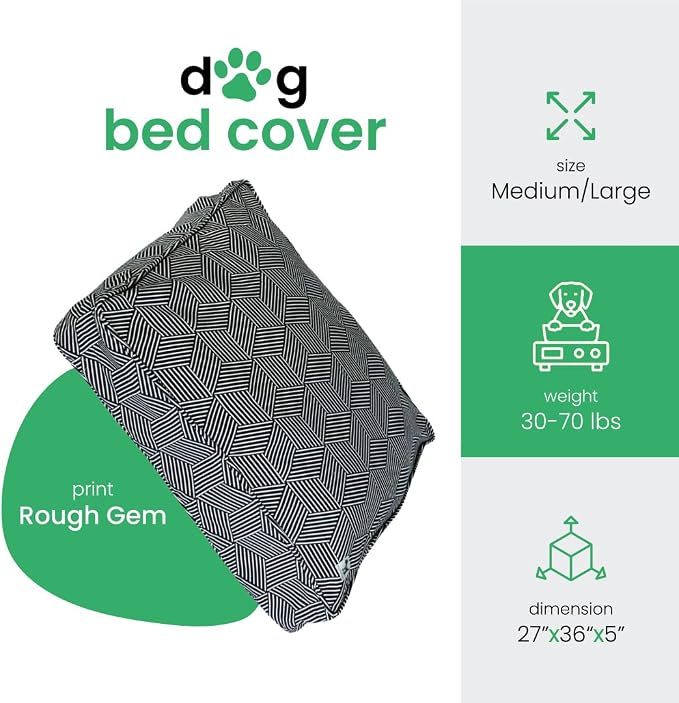 Molly Mutt Rough Gem Duvet, Medium/Large, 27"x36"x5", Rough Gem