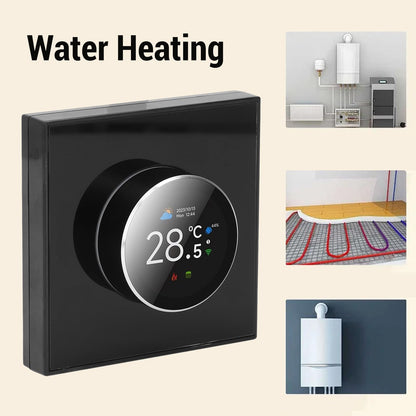 WiFi Smart Thermostat,Temperature Controller,Smart Thermostat for Home,Voice Compatible with Tuya,Heating Digital Thermometer with 1.32in TFT Screen