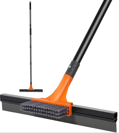 Rubber Floor Squeegee for Concrete Tile Floor, Large Water Squeegee Heavy Duty