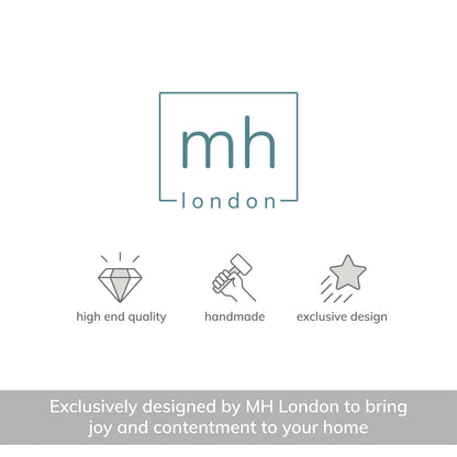 MH London Side Table - Wandsworth Wooden End Table - Exclusively Designed Hand Crafted Large Tables - Contemporary Triangle End Table for Living Room, Bedroom Bedside Tables and Office, Natural