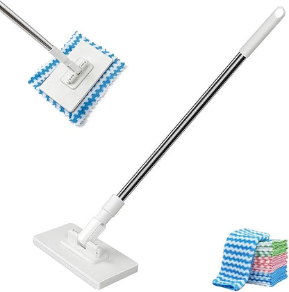 Snap Grip Mini Mop, Zero Touch MiniMop, Disposable Clip Mopstick Reusable Cloths