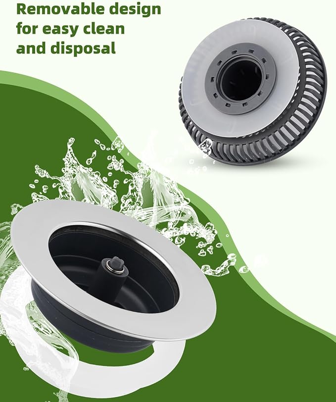 Universal 3-in-1 Kitchen Sink Strainer Stopper Pop Up Sink Drainer