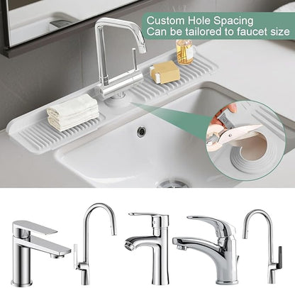 24 Inch Upgraded Draining Mat Folding faucet Mat