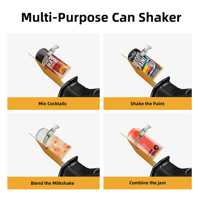 Paint Shaker for Reciprocating Saws, Spray Can Paint Mixer Fits 2" to 4" Cans Paint Shaker Machine for Painter Artist - Yellow