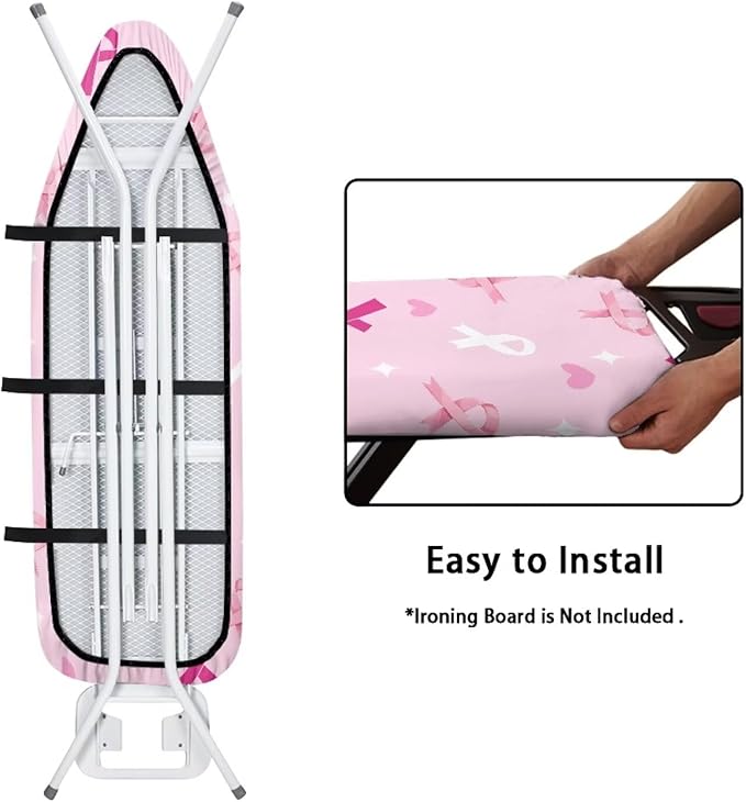 Pink Ribbon Ironing Board Cover