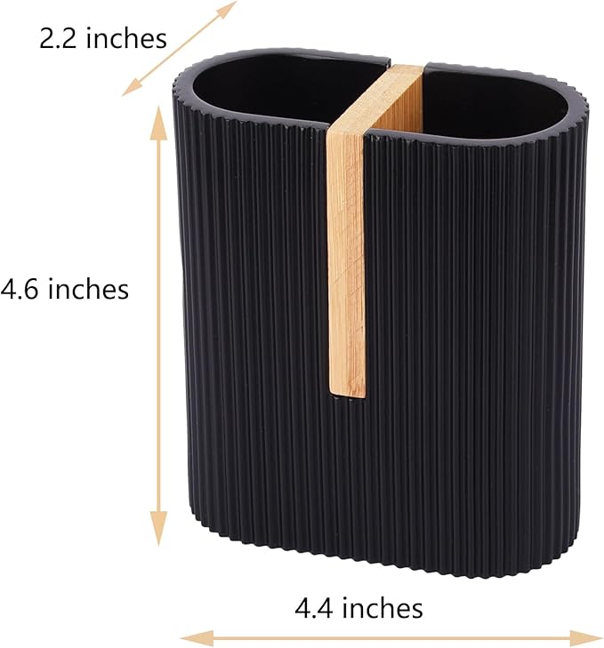 rejomiik Matte Black Toothbrush Holders Electric Toothbrush Holder
