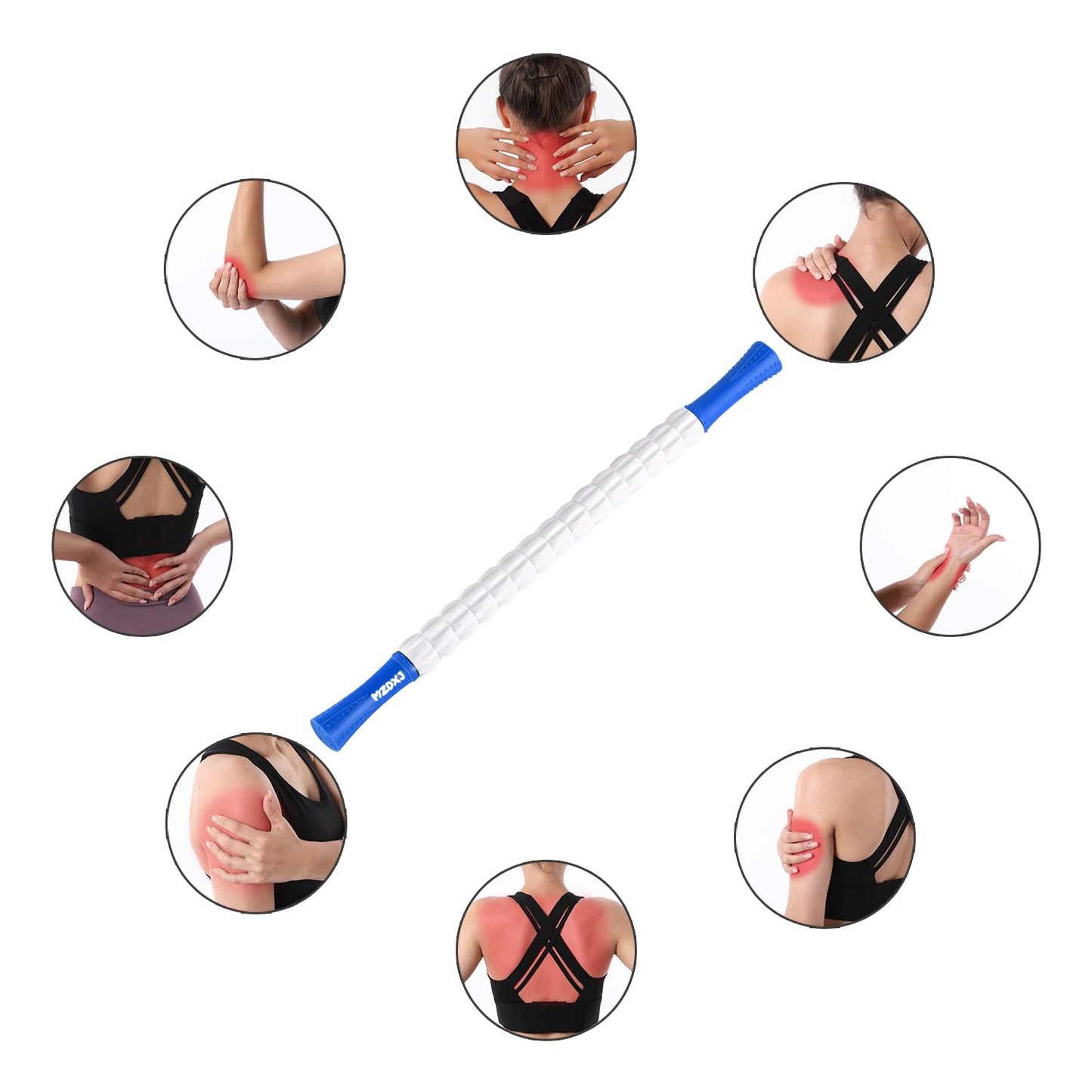 Muscle Roller, Massage Roller Stick for Athletes, Help Reducing Muscle Soreness Cramping Tightness Leg Arms Back Calves Muscle Massager
