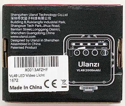 Ulanzi VL100X Selfie Light, Clip LED Light Panel for Phone/Laptop/Tablet/Computer, Bi-Color Portable Clip Camera Light with Dimmable 2500-6500K with 2000mAh Battery for Video Conference/Picture