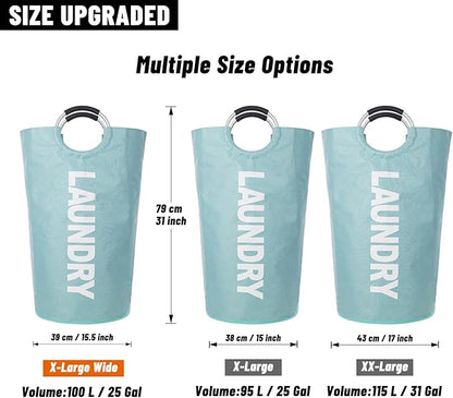 Caroeas 100L Laundry Basket, Large Laundry Hamper, Laundry Bag