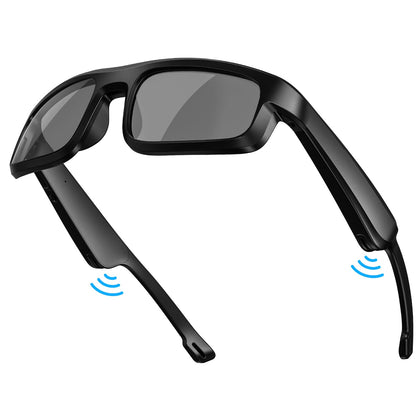 Smart Glasses, Polarized Bluetooth Sunglasses, Built-in Mic & Speakers, Voice Assistant, UV Protection Audio Sun Glass