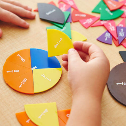 EAI Education Fraction Circles: Numbered - Set of 51