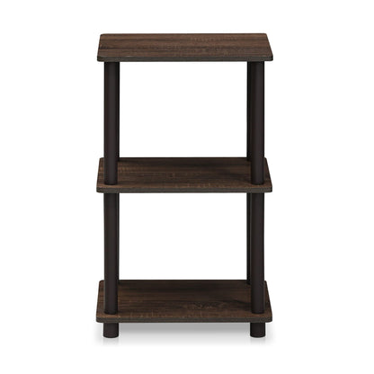 FURINNO Turn-N-Tube 2 Space Shelf, Walnut/Brown