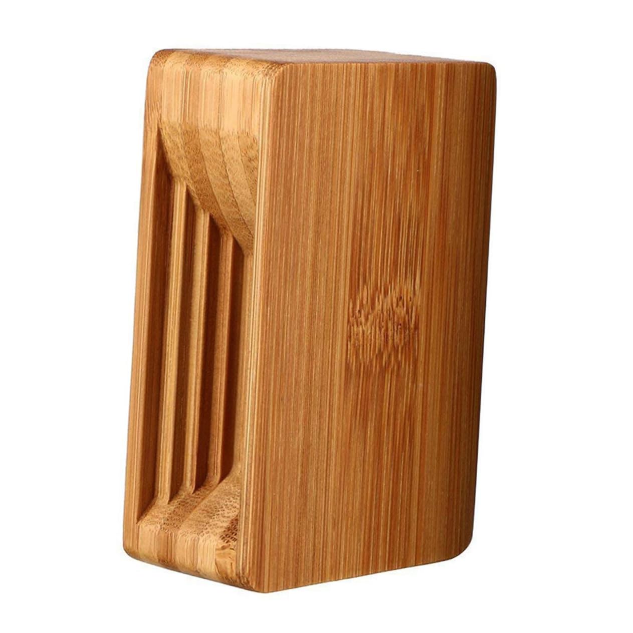 Angoily Wooden Phone Holder Stand with Echo Resonance Sound Amplifier Compact Desktop Cell Phone Loudspeaker Amplifier 3.93X2.36X1.18In