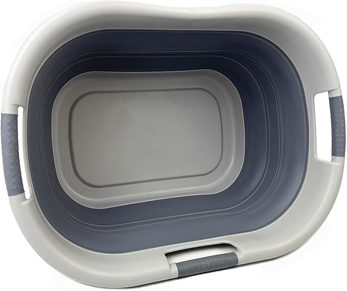 SAMMART 40L Collapsible Plastic Laundry Basket