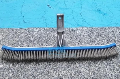 Aquatix Pro Pool Brush Head, Stainless Steel Bristles, Reinforced Aluminum Back