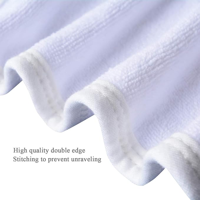 Microfiber Facial Cloths, 8 Pack, Super Absorbent, Quick Drying Fast,