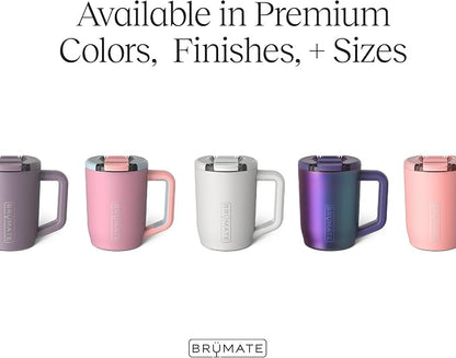 BrüMate Müv - 15oz 100% Leak Proof Insulated Coffee Mug with Handle & Lid - Stainless Steel Coffee Travel Mug - Double Walled Coffee Cup (Nightfall Blue)