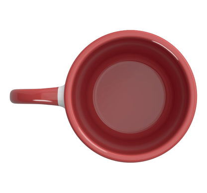 Might Be Coffee Might Be Blood, Funny Vampire Halloween Ceramic Mug, Red/White