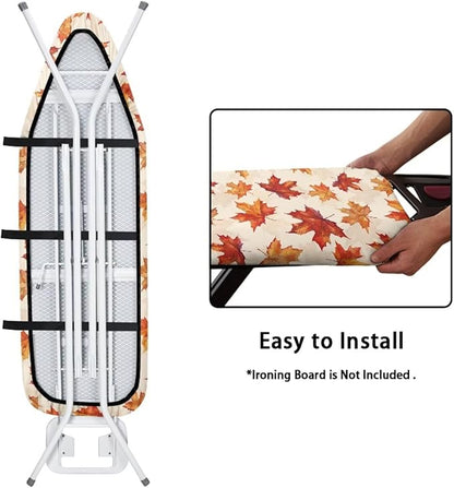 Easy Installation 15x54 Fall Maple Leaf Ironing Board Cover