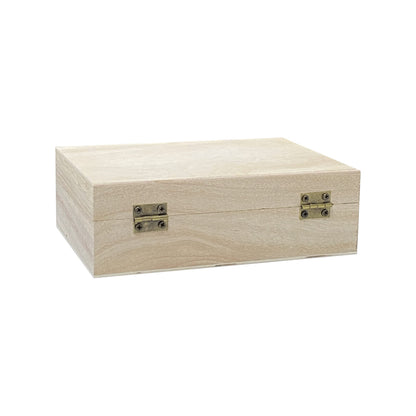 Cregugua 48-Pack Small Wood Box for Crafts 6"x4"x2" Unfinished Wooden Box with Lid Keepsake Box for Jewelry Storage DIY Crafts