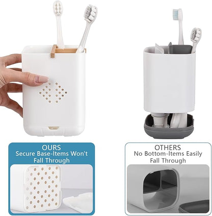 Toothbrush Holders for Bathroom Countertop, Detachable Electric Toothbrush