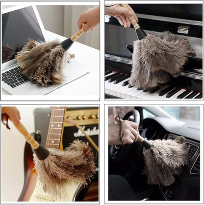 2pcs Ostrich Feather Dusters Natural Feathers Duster