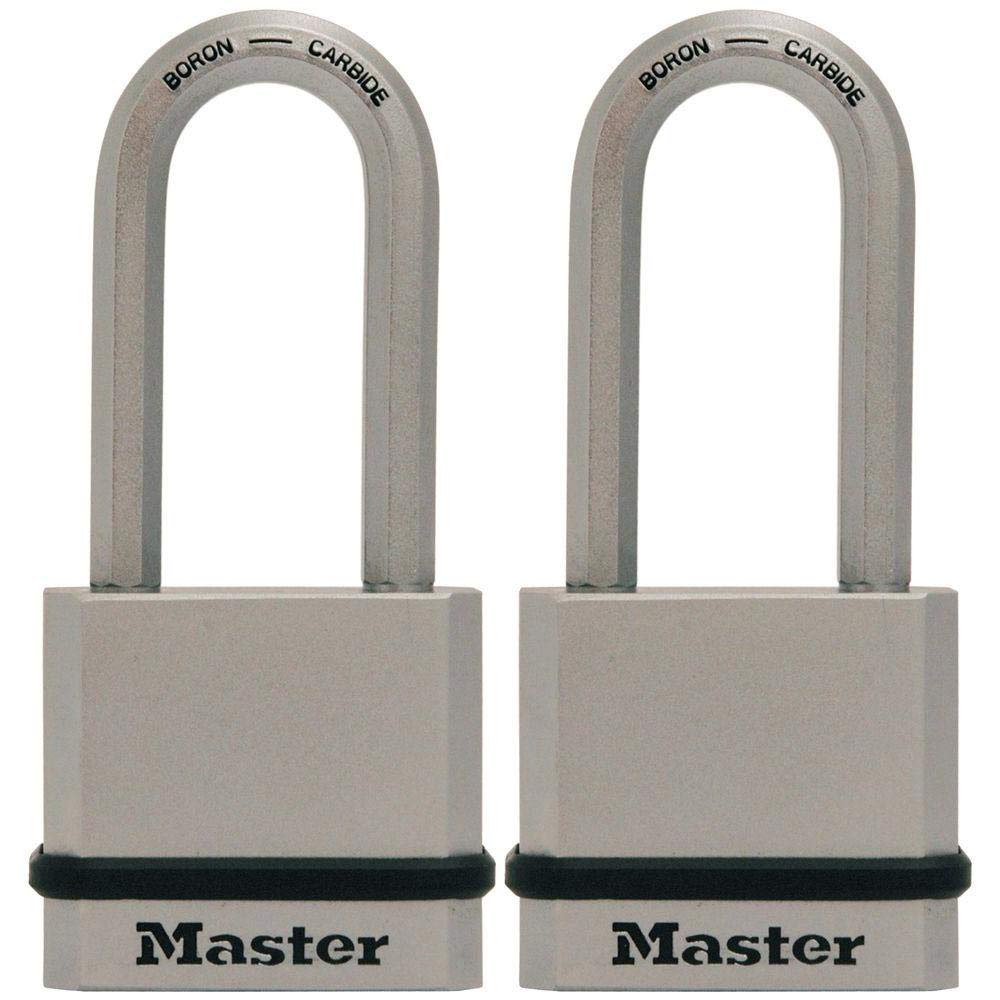 Master Lock M530XTLH Magnum Solid Steel Keyed Alike Padlocks, 1-Pack, 2-Count