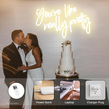 Hello Gorgeous Neon Sign Hello Beautiful Pink LED Neon Lights for Home Wedding Birthday Backdrop Bacelorette Party Wth Dimmable Switch(5V,16.5X10.6inches)