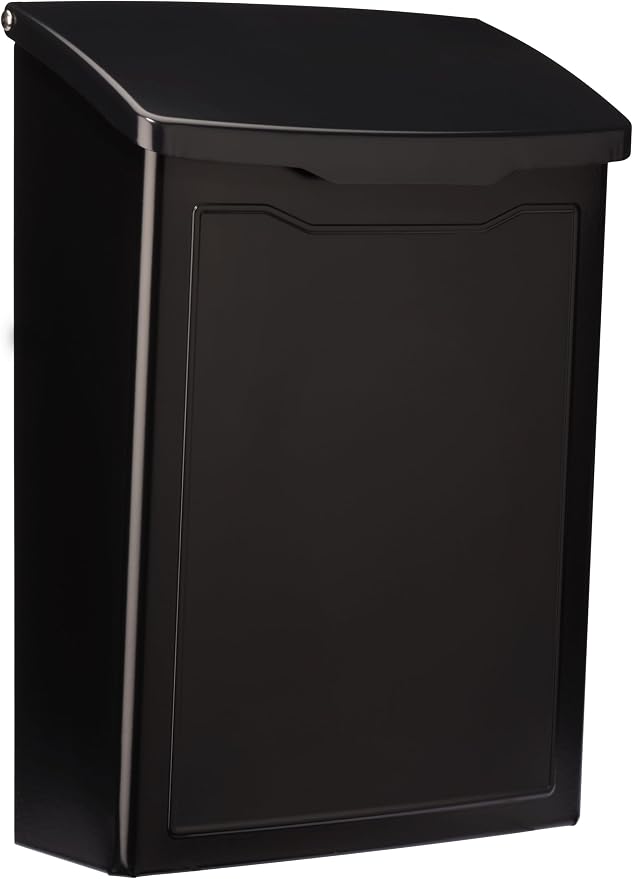 Architectural Mailboxes 2681B Black Marina Wall Mount Mailbox, Small (Pack of 10)
