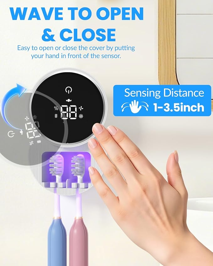Toothbrush Sanitizer and Holder, Toothbrush Holders